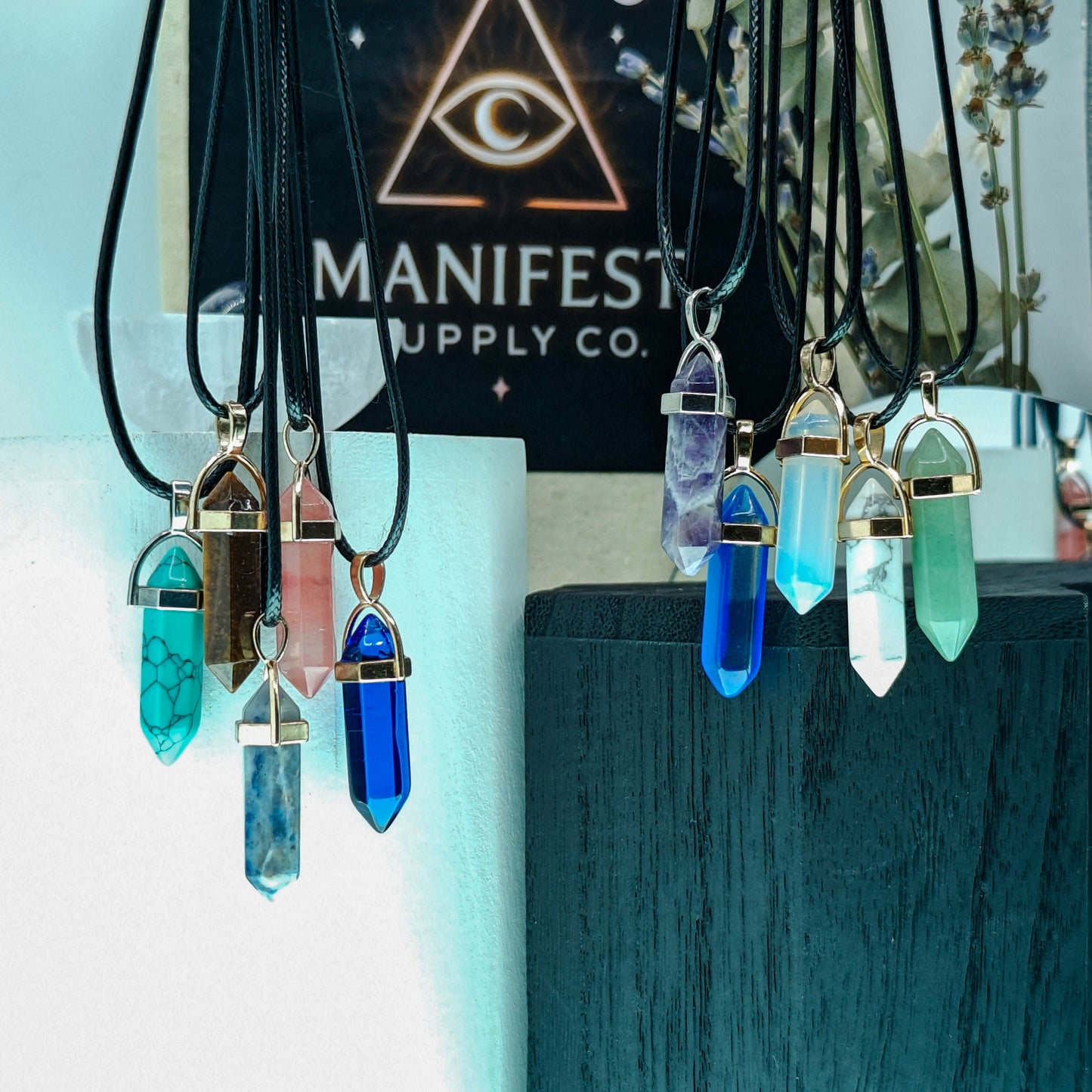 Bohemian Bullet Shape Crystal Necklace