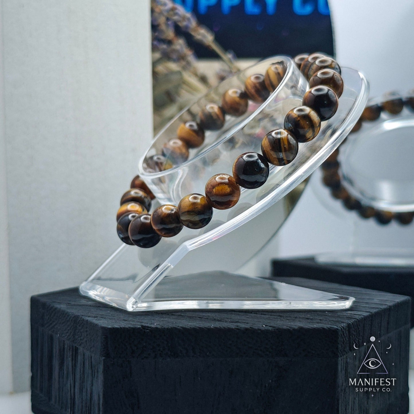 Tiger Eye Crystal Bracelet -8mm