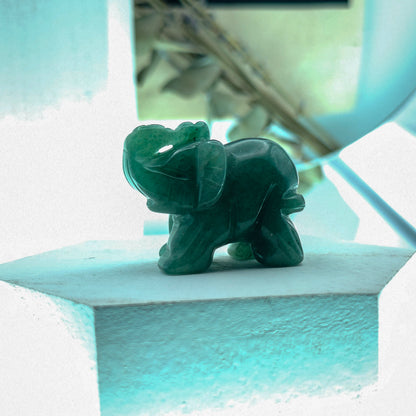 Mini Crystal Elephant Figurine