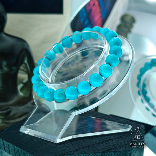 Turquoise Crystal Bracelet -8mm