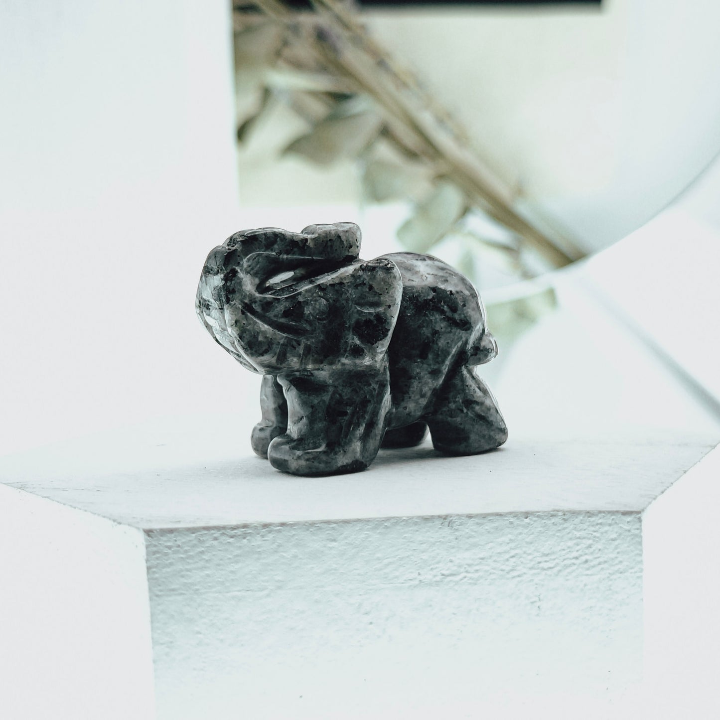 Mini Crystal Elephant Figurine