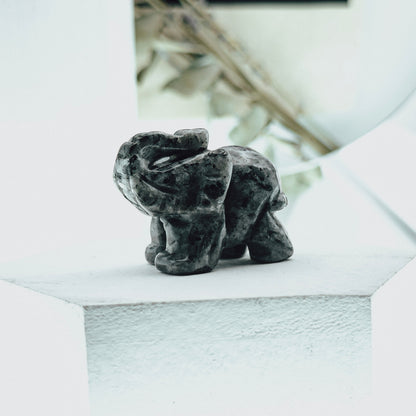 Mini Crystal Elephant Figurine