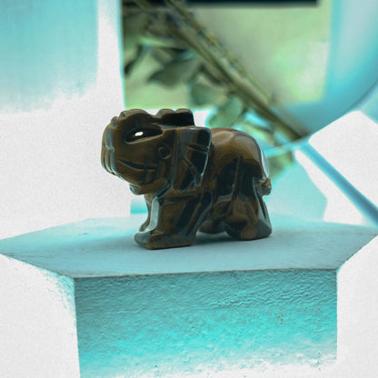 Mini Crystal Elephant Figurine