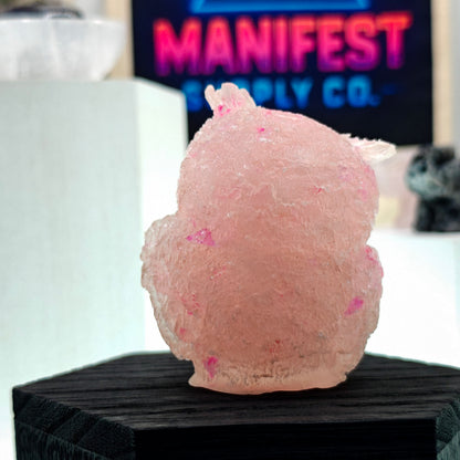 Rose Quartz Owl Crystal Figurine