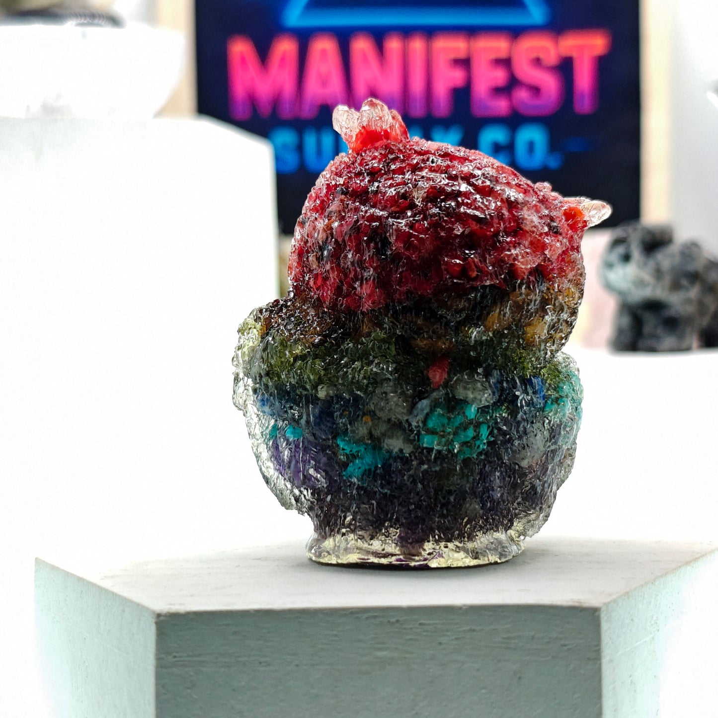 Chakra Stone Owl Crystal Figurine