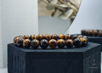 Tiger Eye Crystal Bracelet -8mm