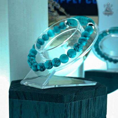 Turquoise Crystal Bar Bracelet