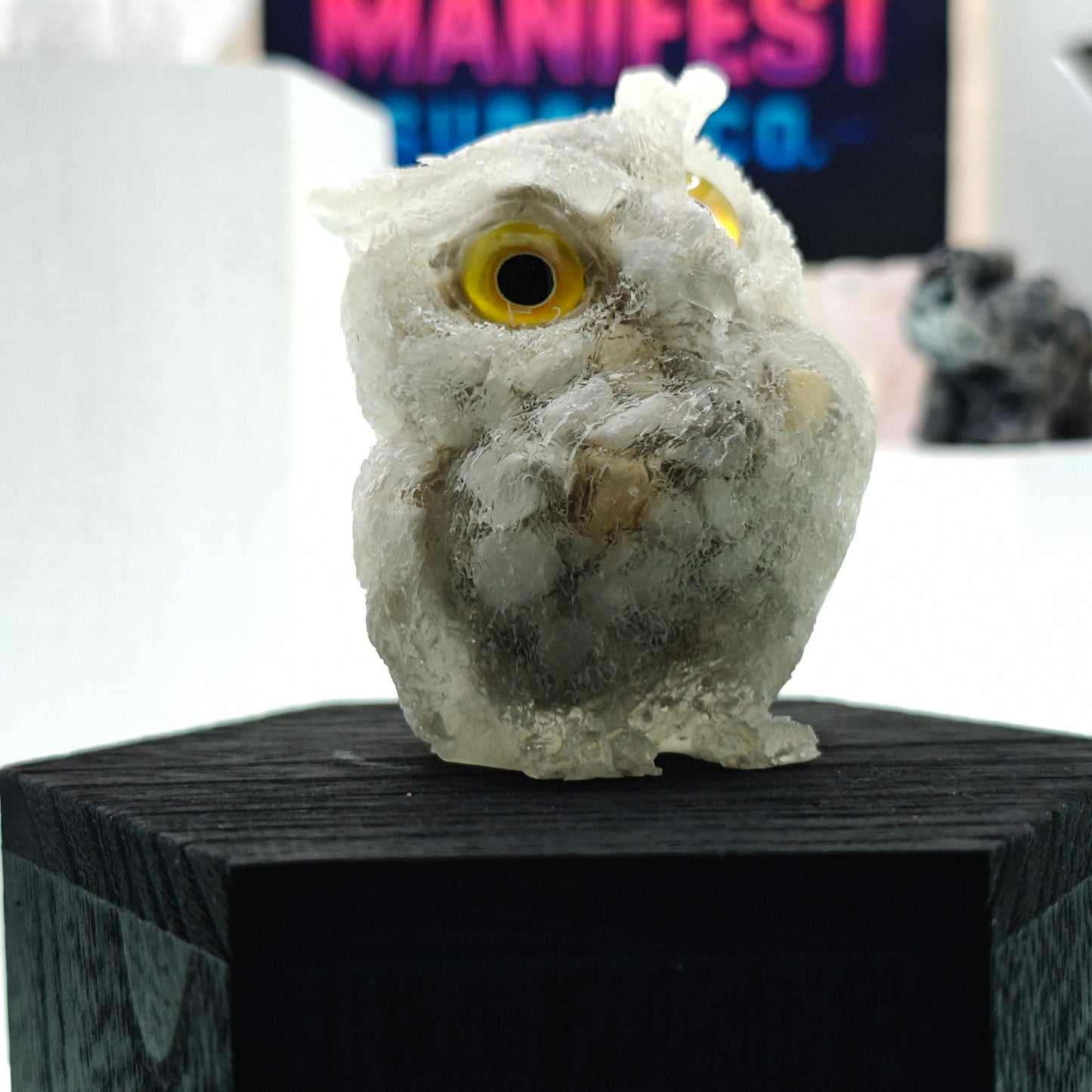Howlite Owl Crystal Figurine