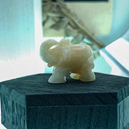 Mini Crystal Elephant Figurine