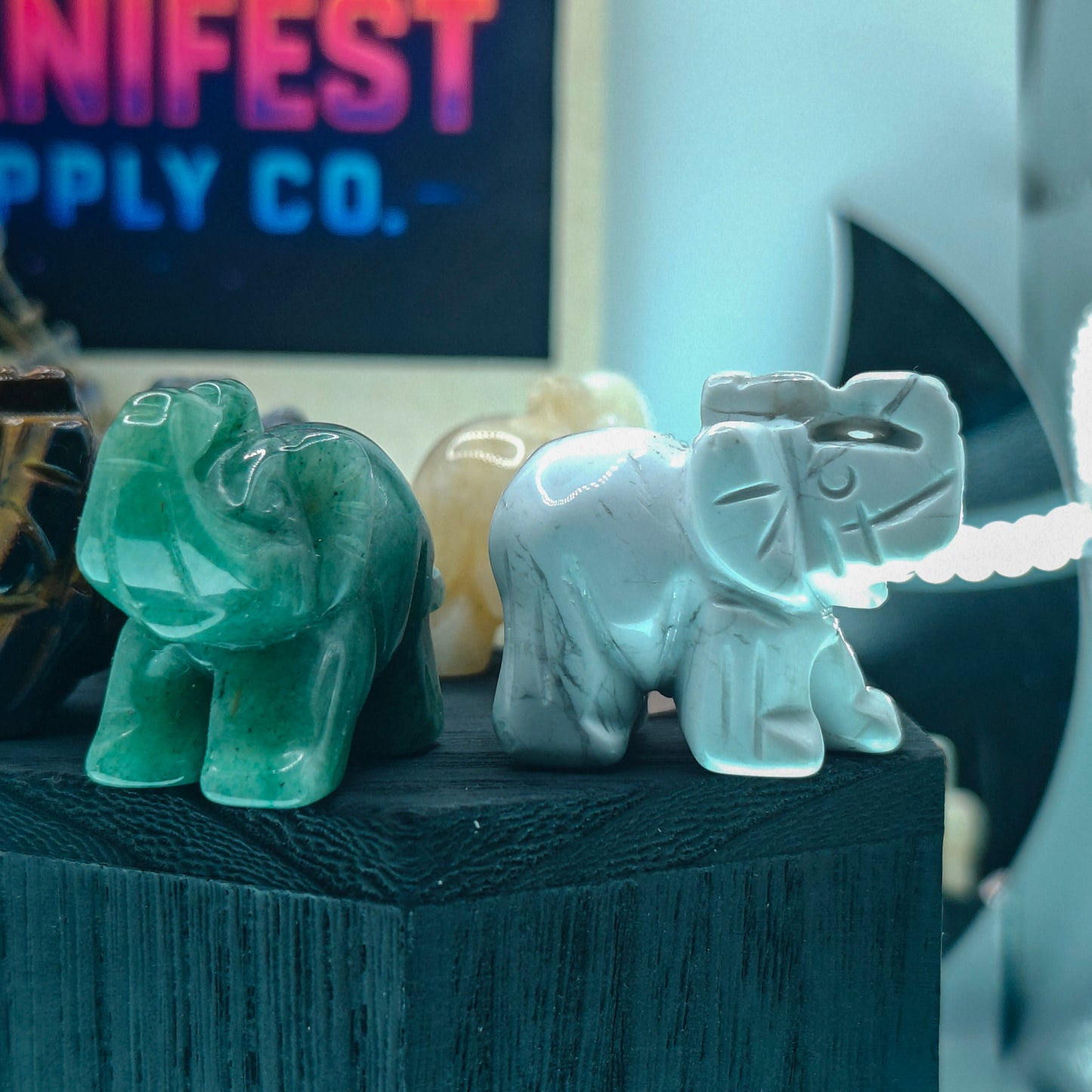 Mini Crystal Elephant Figurine