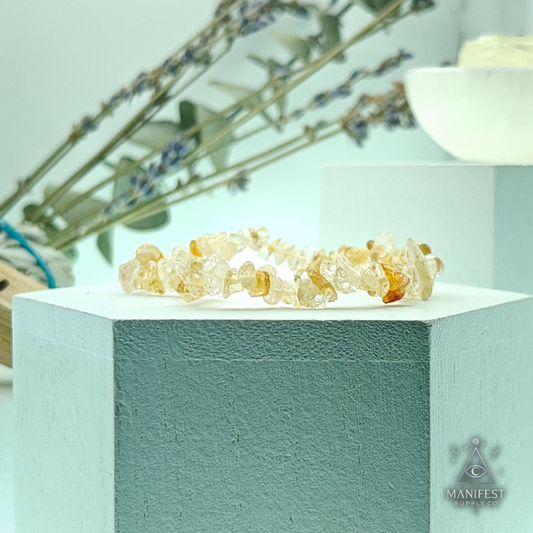 Citrine Chip Bracelet
